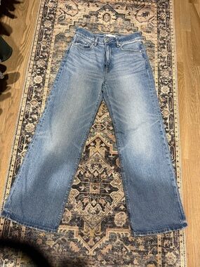 LOFT Light Blue Wide-Leg Jeans